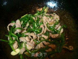 青椒肉丝的做法步骤：5