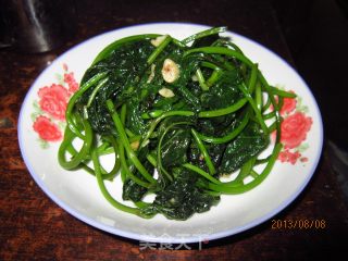 蒜香地瓜叶的做法步骤：6