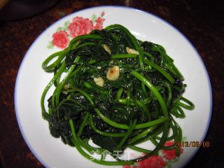 蒜香地瓜叶的做法步骤：8