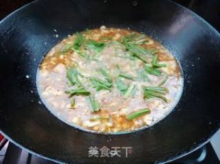 青蒜煮豆花的做法步骤：6