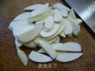 韭菜花茭白炒鸡蛋的做法步骤：7