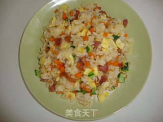 蛋炒饭——营养大集合的做法步骤：10
