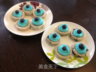 蓝莓纸杯蛋糕的做法步骤：21