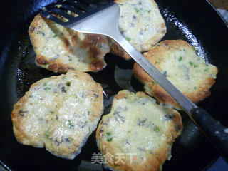 虾皮紫菜鸡蛋饼的做法步骤：12