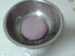 奶香紫薯小饼的做法步骤：3