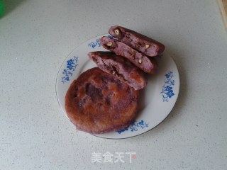 奶香紫薯小饼的做法步骤：7