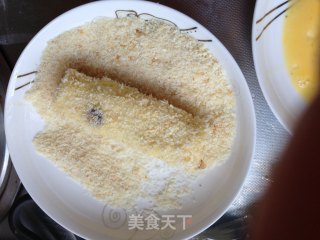 营养早餐芝士土司炸卷的做法步骤：7