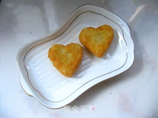 又是一年七夕时——心形鳕鱼饼的做法步骤：12