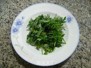 艾草油煎饼的做法步骤：3