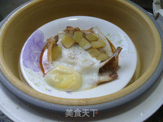 鸡蛋蒸黄鱼鲞的做法步骤：7
