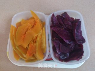 糯香紫薯饼的做法步骤：1