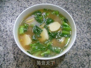 咖喱菜芯年糕汤的做法步骤：11