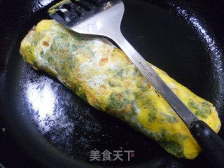 艾草煎饼果子的做法步骤：14