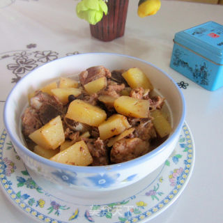土豆蒸排骨的做法步骤：10