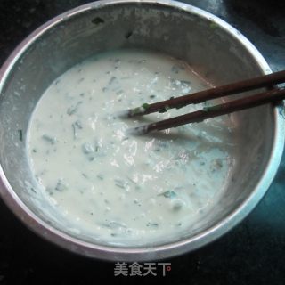 韭菜煎饼的做法步骤：4