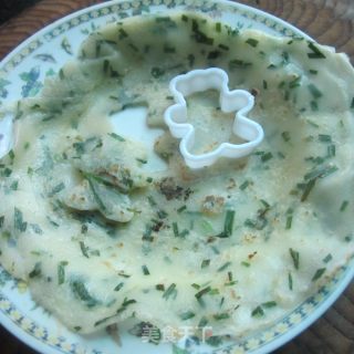 韭菜煎饼的做法步骤：7