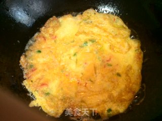 青红椒煎蛋饼的做法步骤：4
