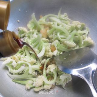 干贝煸花菜的做法步骤：6