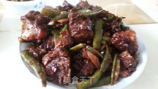 红烧排骨焖豆角的做法步骤：5