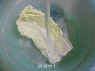 上汤大白菜皮蛋年糕的做法步骤：3