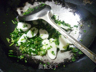 马兰炒年糕的做法步骤：9