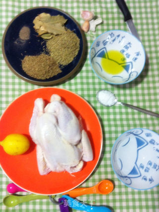 香烤全鸡的做法步骤：2