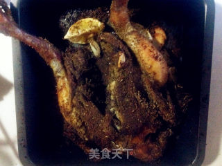 香烤全鸡的做法步骤：11