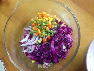 沙拉版大拌菜的做法步骤：2