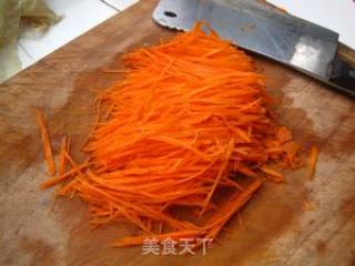 凉拌青红白三丝的做法步骤：1