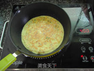 【虾仁火腿鸡蛋饼】--- 值得推荐的早餐饼的做法步骤：10