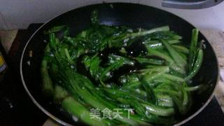 蚝油炒油麦菜的做法步骤：6
