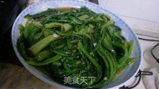 蚝油炒油麦菜的做法步骤：7