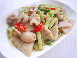 农家菜  酸笋炒大肠的做法步骤：6