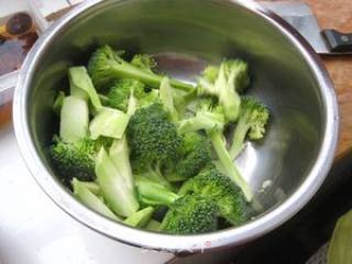 香菇西兰花的做法步骤：2