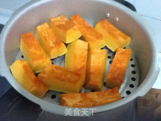 南瓜紫署饼的做法步骤：1
