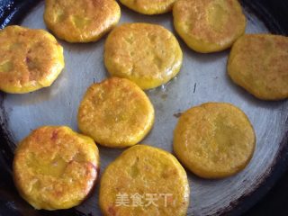 南瓜紫署饼的做法步骤：6