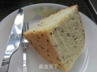 芝麻戚风蛋糕的做法步骤：20