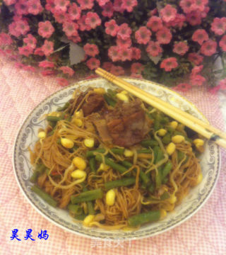 排骨蒸面的做法步骤：16