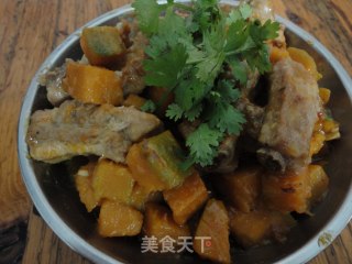 排骨焖南瓜的做法步骤：6