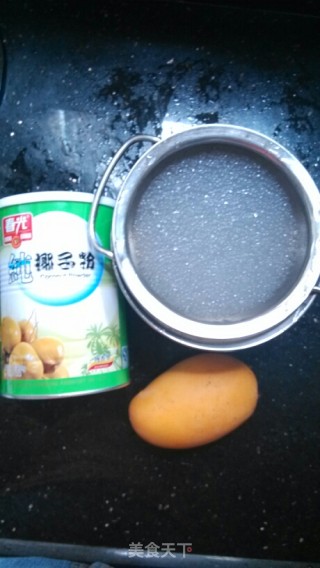 芒果西米捞的做法步骤：2