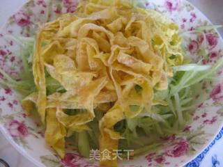 黄瓜拌鸡蛋丝的做法步骤：9