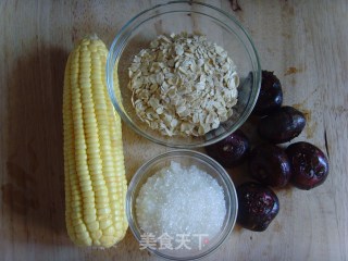 爽脆玉米燕麦羹的做法步骤：1