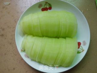 节瓜炒蒜苗的做法步骤：2