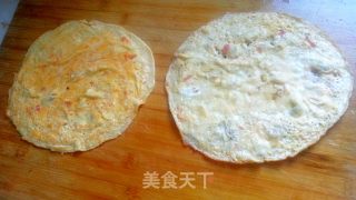 香菇猪肉鸡蛋卷的做法步骤：8