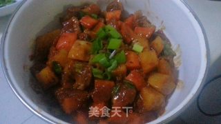 土豆胡萝卜焖牛腩的做法步骤：21