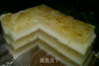 椰汁桂花糕的做法步骤：4