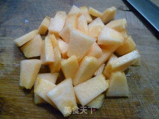 枸杞哈密瓜大米冰粥的做法步骤：4