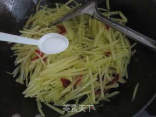 蒜苗土豆丝的做法步骤：8
