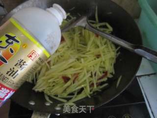 蒜苗土豆丝的做法步骤：9