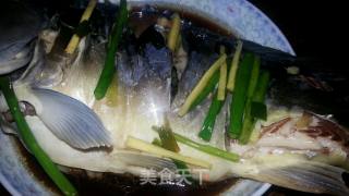 粤菜清蒸鱼(方法绝对正宗，成品咬牙献丑，给大家做反面教材)的做法步骤：8